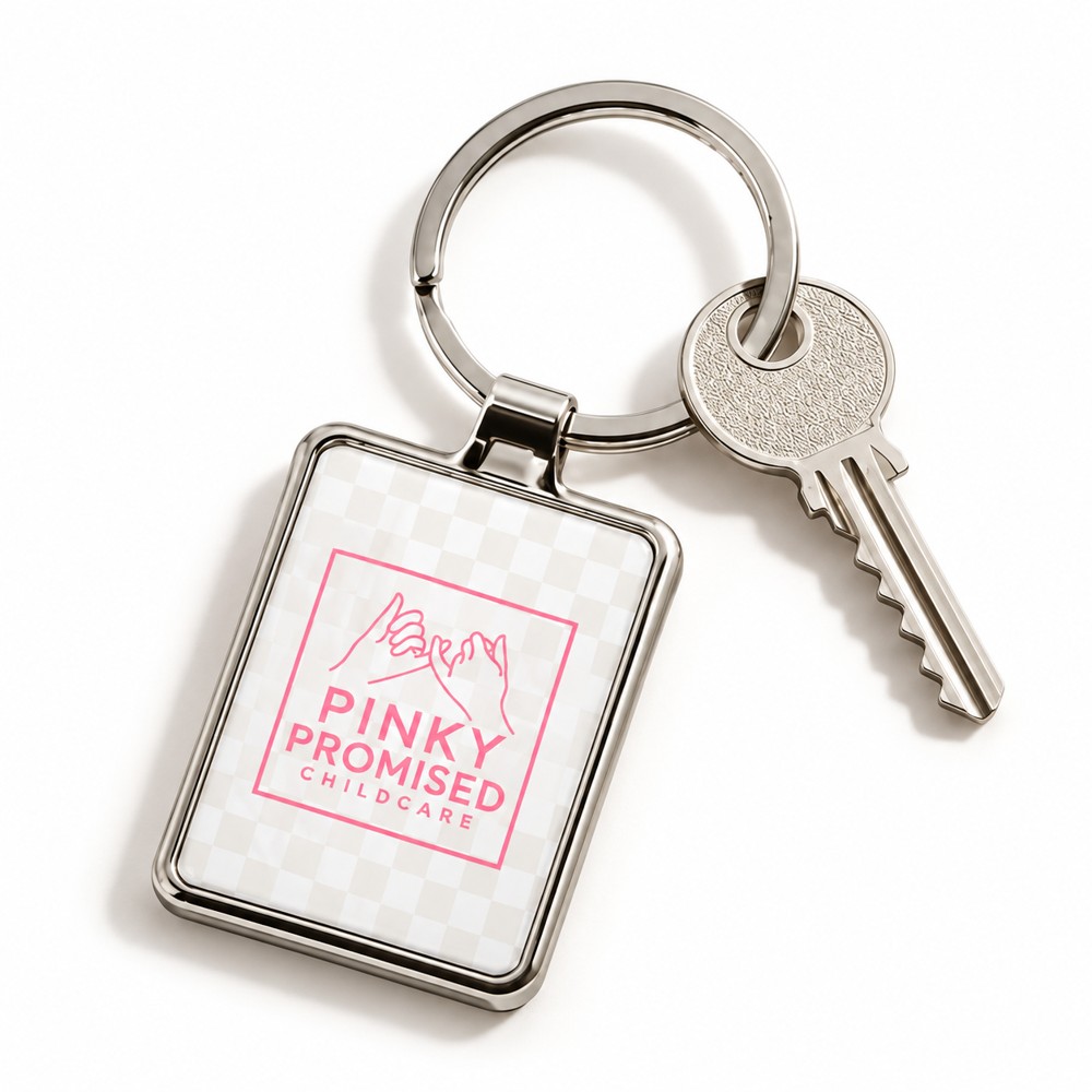 Pinky Promised Keychain with the Pinky Promised logo